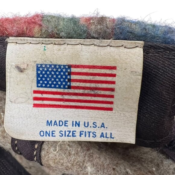 Carhartt Vintage Snapback Hat Cap Aztec Blanket USA Made 80's Distressed Retro - Picture 8 of 11